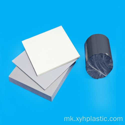 Бел пластичен ПВЦ лист со дебелина од 2 мм